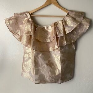 Lilly Pulitzer Trixie double layer ruffle Top